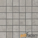 apavisa beton grey lappato mosaico 5x5 керамогранит (29,75 x 29,75 см)