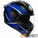 шлем agv k-1 qualify black/blue xs