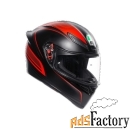 мотошлем agv k1 warmup matt black/red ml