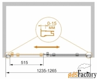 душевое ограждение cezares pratico-bf-1-125-c-cr 125