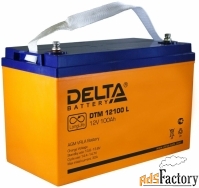 аккумуляторная батарея delta dtm 12100 l