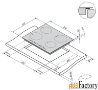 электрическая варочная панель darina p beci342 005 b