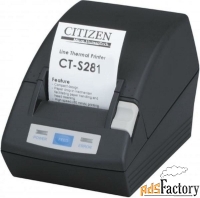 pos принтер citizen ct-s281, черный, usb