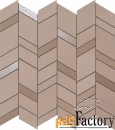 керамическая плитка atlas concorde mek rose mosaico chevron wall 30,5x