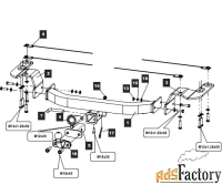 фаркоп baltex для lexus lx 570 2008-