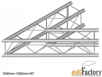 duratruss dt 24 c19-l45 узел стыковочный двухлучевой - угол, 45°, алюм