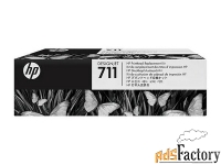 печатающая головка черный, голубой, пурпурный, желтый hp inc. 711, c1q