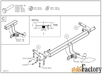 фаркоп оцинкованный suzuki grand vitara 5 дверная 2005-2015 съемное кр