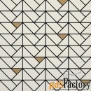 мозаика marazzi italy eclettica cream bronze m3j8 40x40 матовая