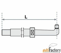 нижнее плечо прямое o 22 х 200мм для серии fubag sg 4-6 38927