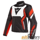 мотокуртка dainese edge tex n32 black/white/fluo-red 48