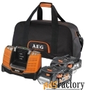 комплект aeg set ll 18x0 bl 18 в 5 а·ч