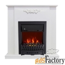 с классическим очагом 2d royal flame capri белый с очагом aspen black