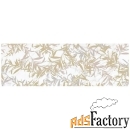 декор marazzi allmarble wall golden white satin decoro foliage 80x120 