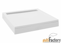 душевой поддон aquanet stone lite gb900s 90x90 (с ножками и панелью) 2