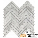 9shb мозаика marvel stone collection bardiglio grey herringbone wall 3