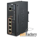 удлинитель planet ipoe-e174 промышленный, ip30 1-port ge 60w ultra poe