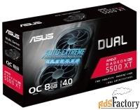 видеокарта asus dual radeon rx 5500 xt 1733mhz pci-e 4.0 8192mb 14000m