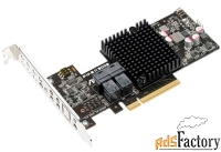 контроллер sas asus pike ii 3008-8i 8-port sas-3, 12 gbit/s, raid 0, 1