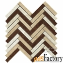 мозаика atlas concorde russia force blend herringbone mosaic 29,3x29,8