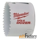 биметаллическая коронка (16шт) milwaukee hole dozer holesaw 67 мм