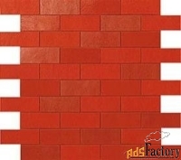 atlas concorde ewall red minibrick керамическая плитка (30,5 x 30,5 см