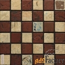 мозаика gaudi rust-30(4) глазурованная 28,5x28,5 см размер чипа 45x45 