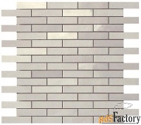 мозаика atlas concorde dwell silver mosaico brick 30.5x30.5