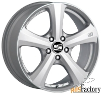 колесный диск msw 19 6.5x15/4x100 d63.4 et38 full silver