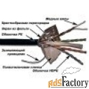 кабель lanmaster ftp, 4 пары, кат. 6, с перегородкой, pe, для внешней 