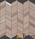 мозаика atlas concorde 9mcr mek rose mosaico chevron wall 30,5x30,5