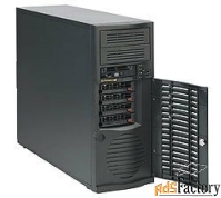 корпус supermicro mid-tower, e-atx, 2x5.25, 4x3.5 hot-swap sas / sata 