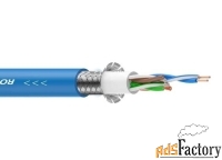 roxtone cat5fb/100 blue кабель cat5, 4x2x0,15 кв.мм, экранирование 95%