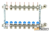 коллектор распределительный uni-fitt н 1 8 выходов, с расходомерами и 