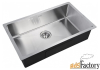 врезная кухонная мойка zorg inox r-7444 74х44см нержавеющая сталь