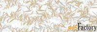 декор allmarble wall golden white satin decoro foliage 80x120