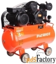 компрессор масляный patriot ptr 50-260a, 50 л, 2 квт