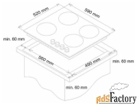 газовая варочная панель simfer h60h40w516