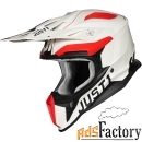 шлемы just 1 шлем (кроссовый) just1 j18 virtual hi-vis red/white matt 