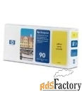 набор hp 90 yellow печатающая головка + устройство очистки для designj