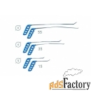 av-tool комплект брассовых крючков (6шт) 8-06