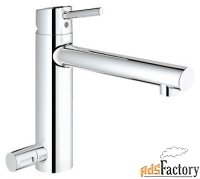 смеситель для кухни (мойки) grohe concetto 31209001 однорычажный