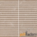 декор as4i marvel stone desert beige mosaico bacchetta 30x30 atlas con