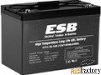 аккумулятор тяговый esb htl12-100 gel (12в 100 ач)