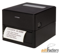 принтер citizen cl-e300 printer; lan, usb, serial, black, en plug