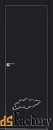 дверь в гардеробную серия е модель 1е цвет:чёрный матовый тип:кромка х