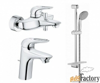 комплект для ванной комнаты 3в1 grohe eurostyle 124416