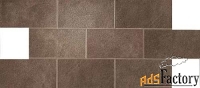 керамогранит atlas concorde (италия) dwell floor brown leather brick l