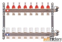 коллектор распределительный uni-fitt 1 8 выходов, с расходомерами и те