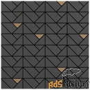 мозаика marazzi eclettica anthracite bronze 40x40 (m3jd), м²